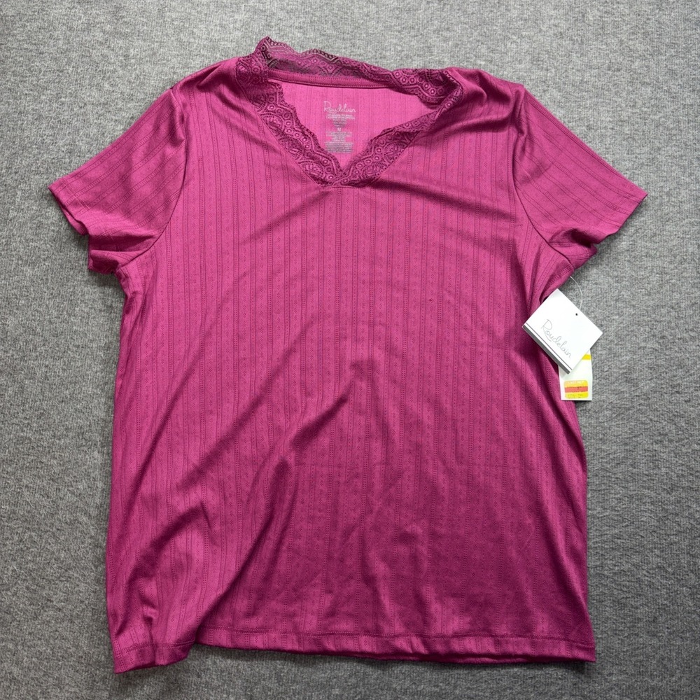 Roudelain Pajama Top Boysenberry Delicate Pointelle,‎ Medium NWT